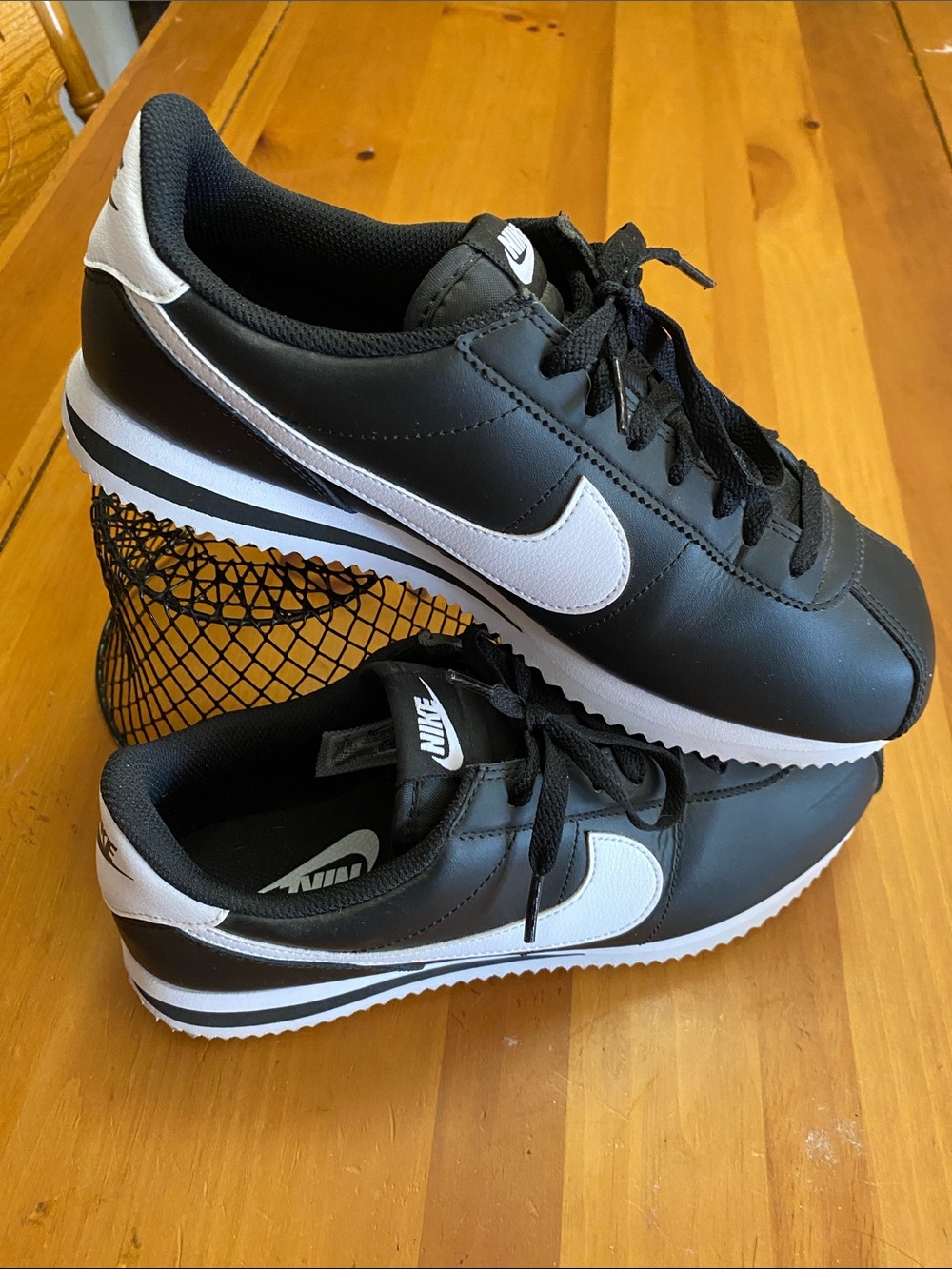 Nike Black and White Retro Runner Sneakers